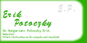 erik potoczky business card